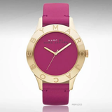 Marc Jacobs Blade Purple Dial Purple Leather Strap Watch for Women - MBM1203 Authentic Buy Shop Now