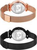 Emporio Armani Gianni T Bar Mother of Pearl Dial Rose Gold Mesh Bracelet Watch For Women - AR11320 Authentic Buy Shop Now