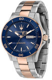Maserati Competizione Automatic Blue Dial Two Tone Steel Strap Watch For Men - R8823100001 Authentic Buy Shop Now