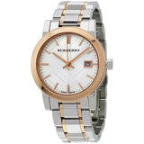 Burberry The City White Dial Two Tone Steel Strap Watch for Women - BU9105 Authentic Buy Shop Now