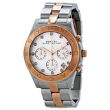 Marc Jacobs Blade Chronograph Silver Dial Two Tone Steel Strap Watch for Women - MBM3178 Authentic Buy Shop Now