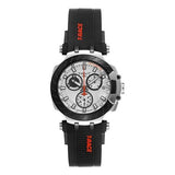 Tissot T Race Chronograph White Dial Black Silicone Strap Watch For Men - T115.417.27.011.00 Authentic Buy Shop Now