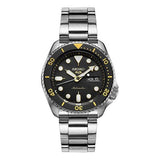 Seiko 5 Sports Automatic Black Dial Silver Steel Strap Watch For Men - SRPD57K1 Authentic Buy Shop Now
