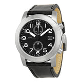 Marc Jacobs Larry Chronograph Black Dial Black Leather Strap Watch for Men - MBM5033 Authentic Buy Shop Now
