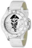 Marc Jacobs Miss Marc Pirate White Dial White Leather Strap Watch for Women - MBM1146 Authentic Buy Shop Now