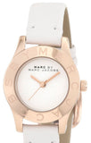 Marc Jacobs Mini Blade White Dial White Leather Strap Watch for Women - MBM1207 Authentic Buy Shop Now