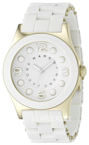 Marc Jacobs Dress White Dial White Silicone Strap Watch for Women - MBM2500 Authentic Buy Shop Now