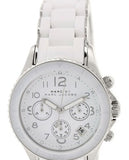 Marc Jacobs Rock White Dial White Silicone Strap Watch for Women - MBM2545 Authentic Buy Shop Now