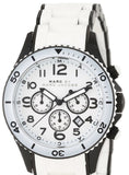 Marc Jacobs Rock Chronograph White Dial White Silicone Strap Watch for Women - MBM2574 Authentic Buy Shop Now