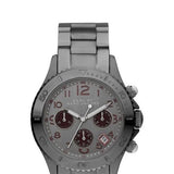 Marc Jacobs Rock Chronograph Gunmetal Grey Dial Grey Steel Strap Watch for Men - MBM3160 Authentic Buy Shop Now