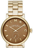 Marc Jacobs Baker Brown Dial Gold Steel Strap Watch for Women - MBM8631 Authentic Buy Shop Now