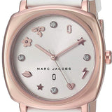Marc Jacobs Mandy White Dial White Leather Strap Watch for Women - MJ8678 Authentic Buy Shop Now