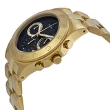 Marc Jacobs Blade Chronograph Black Dial Gold Steel Strap Watch for Women - MBM3309 Authentic Buy Shop Now