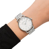 Marc Jacobs Baker White Dial Silver Steel Strap Watch for Women - MBM3242 Authentic Buy Shop Now