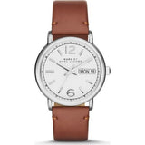 Marc Jacobs Fergus White Dial Brown Leather Strap Watch for Women - MBM8649 Authentic Buy Shop Now