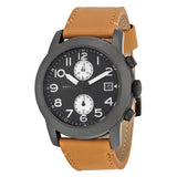 Marc Jacobs Larry Chronograph Black Dial Brown Leather Strap Watch for Men - MBM5053 Authentic Buy Shop Now