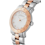 Marc Jacobs Amy Silver Dial Two Tone Steel Strap Watch for Women - MBM3194 Authentic Buy Shop Now