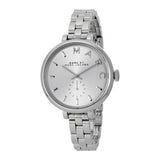Marc Jacobs Sally Silver Dial Silver Steel Strap Watch for Women - MBM3362 Authentic Buy Shop Now