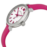 Marc Jacobs Sally White Dial Pink Leather Strap Watch for Women - MBM1353 Authentic Buy Shop Now
