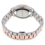 Marc Jacobs Tether Transparent White Dial Two Tone Steel Strap Watch for Women - MBM3436 Authentic Buy Shop Now