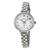 Marc Jacobs Sally White Dial Silver Steel Strap Watch for Women - MBM8642 Authentic Buy Shop Now