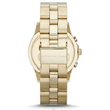 Marc Jacobs Blade Chronograph Black Dial Gold Steel Strap Watch for Women - MBM3309 Authentic Buy Shop Now