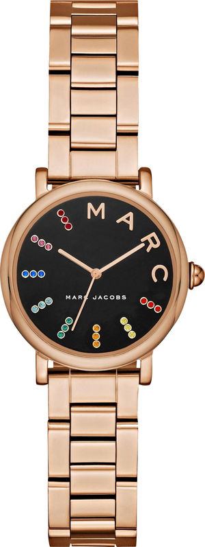 Marc Jacobs Roxy Black Dial Rose Gold Steel Strap Watch for Women - MJ3569 Authentic Buy Shop Now