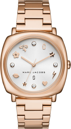 Marc Jacobs Mandy White Dial Rose Gold Steel Strap Watch for Women - MJ3574 Authentic Buy Shop Now
