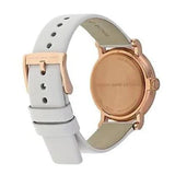Marc Jacobs Baker White Dial White Leather Strap Watch for Women - MBM1283 Authentic Buy Shop Now