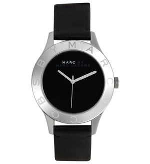 Marc Jacobs Blade Black Dial Black Leather Strap Watch for Women - MBM1205 Authentic Buy Shop Now