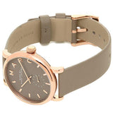 Marc Jacobs Baker Grey Dial Grey Leather Strap Watch for Women - MBM1266 Authentic Buy Shop Now