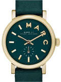 Marc Jacobs Baker Mini Green Dial Green Leather Strap Watch for Women - MBM1272 Authentic Buy Shop Now