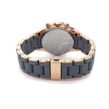 Marc Jacobs Rock Chronograph Grey Dial Grey Silicone Strap Watch for Women - MBM2550 Authentic Buy Shop Now