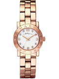 Marc Jacobs Mini Amy White Dial Rose Gold Steel Strap Watch for Women - MBM3078 Authentic Buy Shop Now