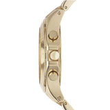 Marc Jacobs Blade Chronograph Gold Dial Gold Steel Strap Watch for Women - MBM3101 Authentic Buy Shop Now