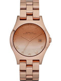 Marc Jacobs Henry Rose Gold Dial Rose Gold Steel Strap Watch for Women - MBM3212 Authentic Buy Shop Now