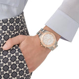 Marc Jacobs Blade Chronograph Silver Dial Two Tone Steel Strap Watch for Women - MBM3178 Authentic Buy Shop Now
