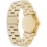 Marc Jacobs Amy Blue Dial Gold Steel Strap Watch for Women - MBM3220 Authentic Buy Shop Now