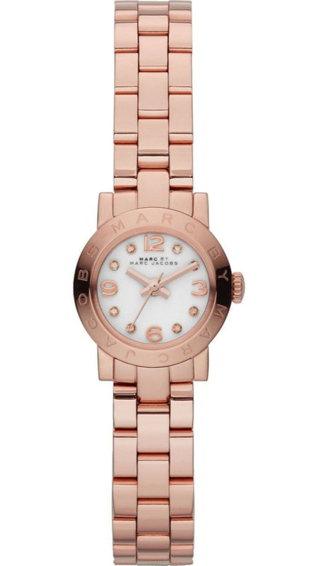 Marc Jacobs Amy White Dial Rose Gold Steel Strap Watch for Women - MBM3227 Authentic Buy Shop Now