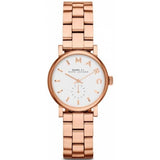 Marc Jacobs Baker White Dial Rose Gold Steel Strap Watch for Women - MBM3248 Authentic Buy Shop Now