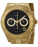 Marc Jacobs Blade Chronograph Black Dial Gold Steel Strap Watch for Women - MBM3309 Authentic Buy Shop Now