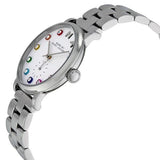 Marc Jacobs Marc White Dial Silver Steel Strap Watch for Women - MBM3420 Authentic Buy Shop Now