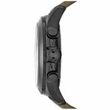 Marc Jacobs Larry Chronograph Black Dial Grey Leather Strap Watch for Men - MBM5034 Authentic Buy Shop Now