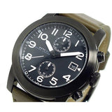 Marc Jacobs Larry Chronograph Black Dial Grey Leather Strap Watch for Men - MBM5034 Authentic Buy Shop Now