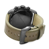 Marc Jacobs Larry Chronograph Black Dial Grey Leather Strap Watch for Men - MBM5034 Authentic Buy Shop Now