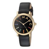 Marc Jacobs Roxy Black Dial Black Leather Strap Watch for Women - MJ1592 Authentic Buy Shop Now