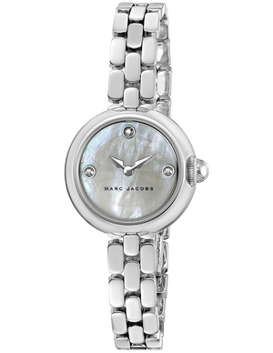 Marc Jacobs Courtney Mother of Pearl White Dial Silver Steel Strap Watch for Women - MJ3459 Authentic Buy Shop Now