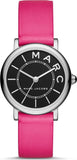 Marc Jacobs Roxy Black Dial Pink Leather Strap Watch for Women - MJ1540 Authentic Buy Shop Now