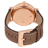 Marc Jacobs Roxy White Dial Cement Brown Leather Strap Watch for Women - MJ1533 Authentic Buy Shop Now