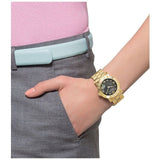 Marc Jacobs Amy Black Dial Gold Steel Strap Watch for Women - MBM3273 Authentic Buy Shop Now
